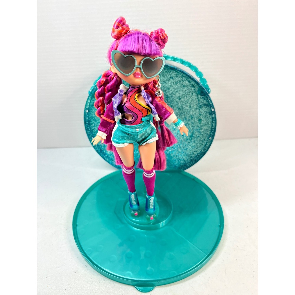 LOL Surprise OMG Roller Chick Fashion Doll with Case and Accessories Purple Hair